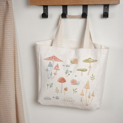 Tote bag Naissance Anse en toile Le petit monde de la forêt photo N° 1
