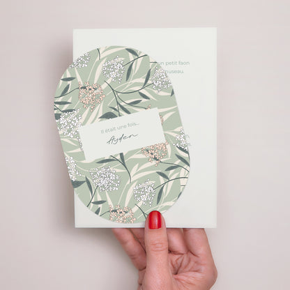 Faire-part Naissance bandeau, 2 cartes Douce Clairière photo N° 2