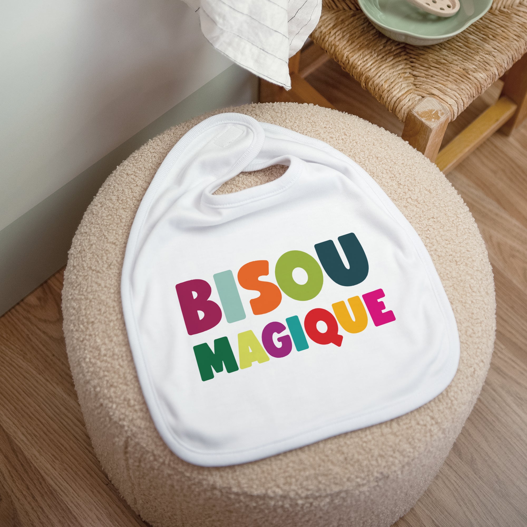 Bavoir Tissu Bisou magique photo N° 1