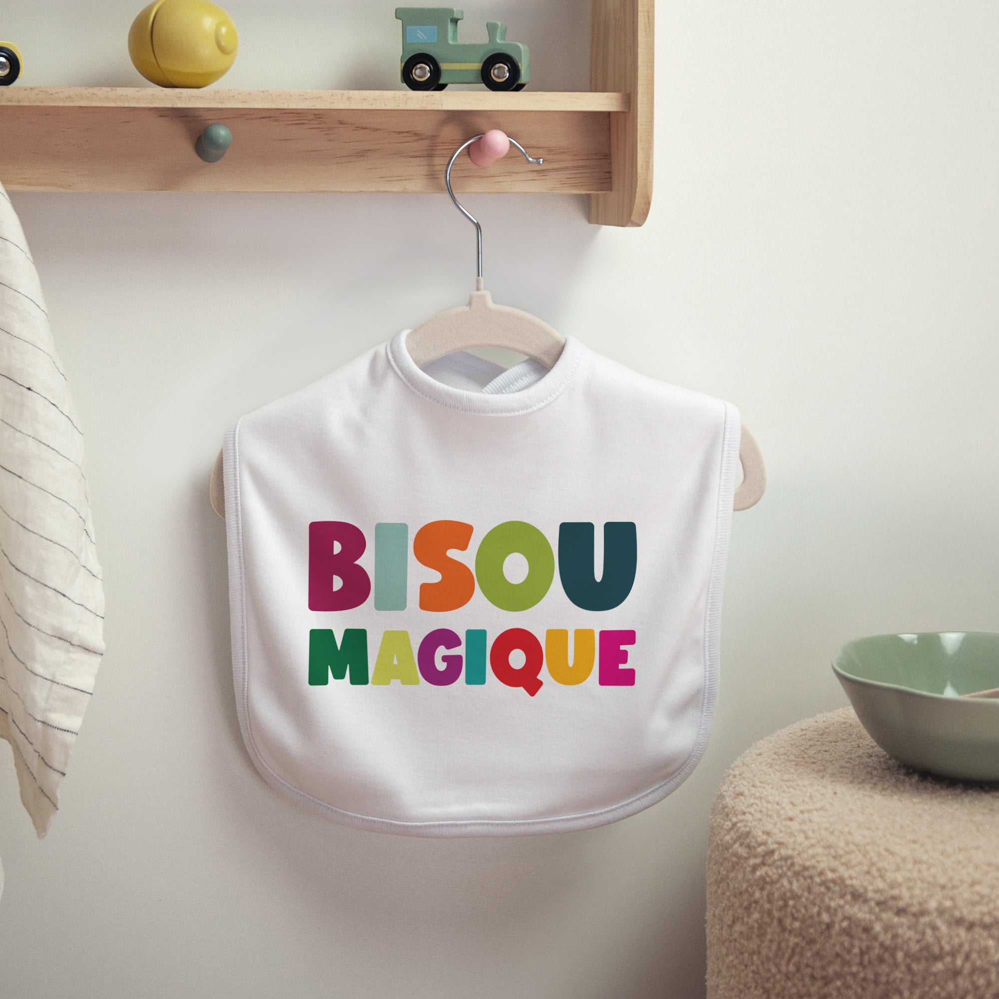 Bavoir Tissu Bisou magique photo N° 2