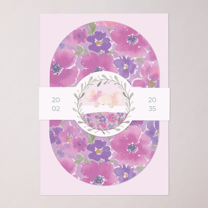 Faire-part Naissance bandeau, 2 cartes Souris d’Amour photo N° 1