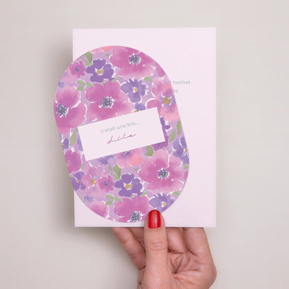 Faire-part Naissance bandeau, 2 cartes Souris d’Amour photo N° 2
