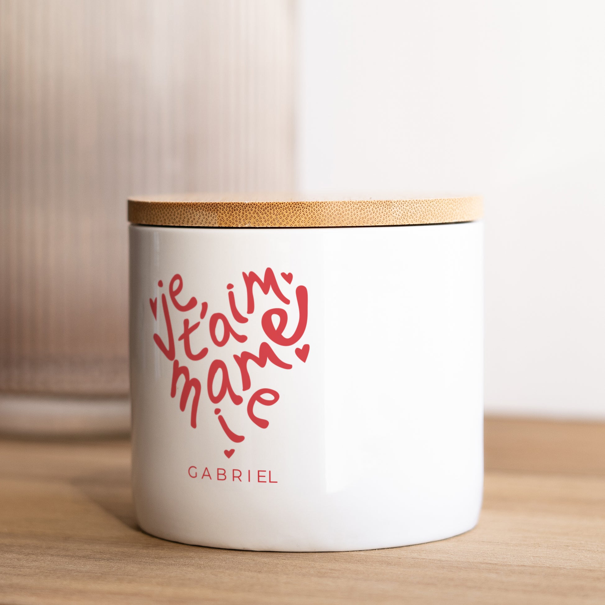 Pot en céramique 48 cl Cœur de Mamie photo N° 2