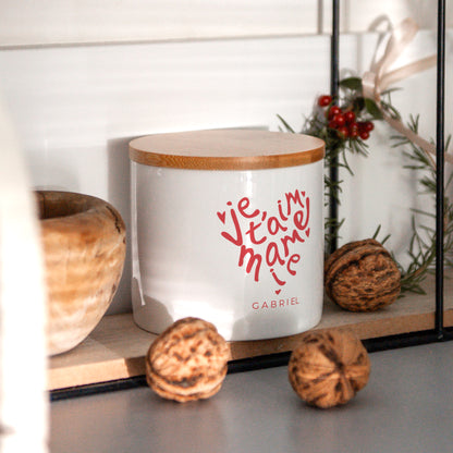 Pot en céramique 48 cl Cœur de Mamie photo N° 4