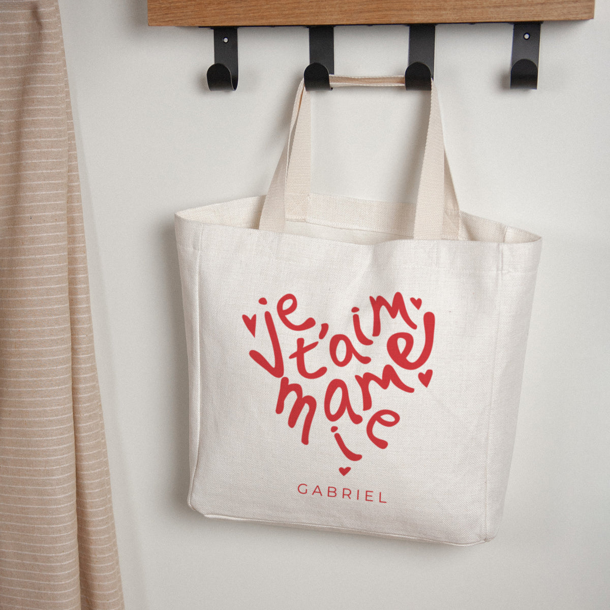 Tote bag Anse en toile Cœur de Mamie photo N° 1