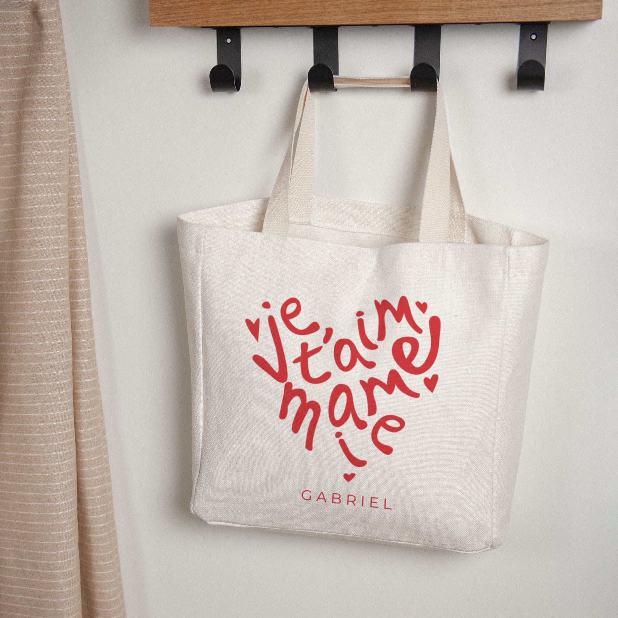 Tote bag Anse en toile Cœur de Mamie photo N° 1