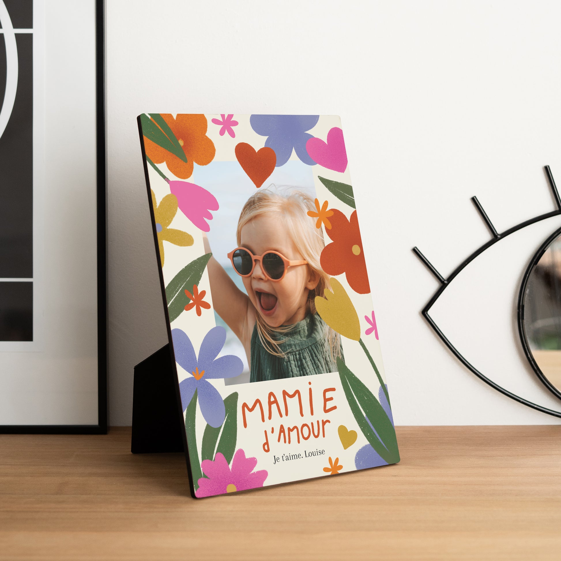 Cadre photo Portrait Mamie en or photo N° 1