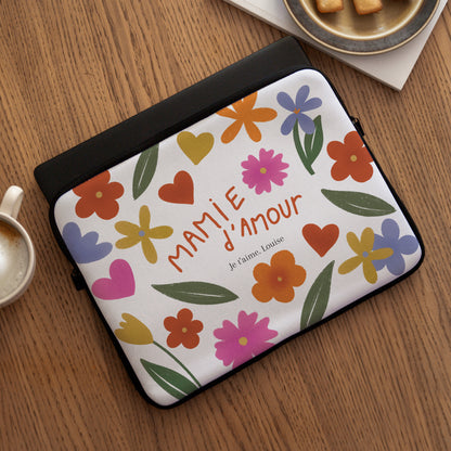 Housse ordinateur 15 pouces Mamie en or photo N° 3