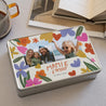 Boite métallique rectangle, garnie de chocolats Mamie en or photo N° 2