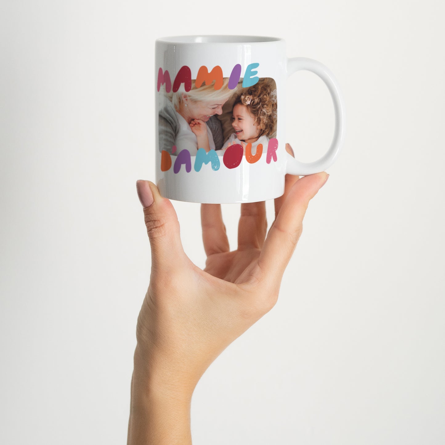 Mug Blanc Ma Mamie d'amour photo N° 2