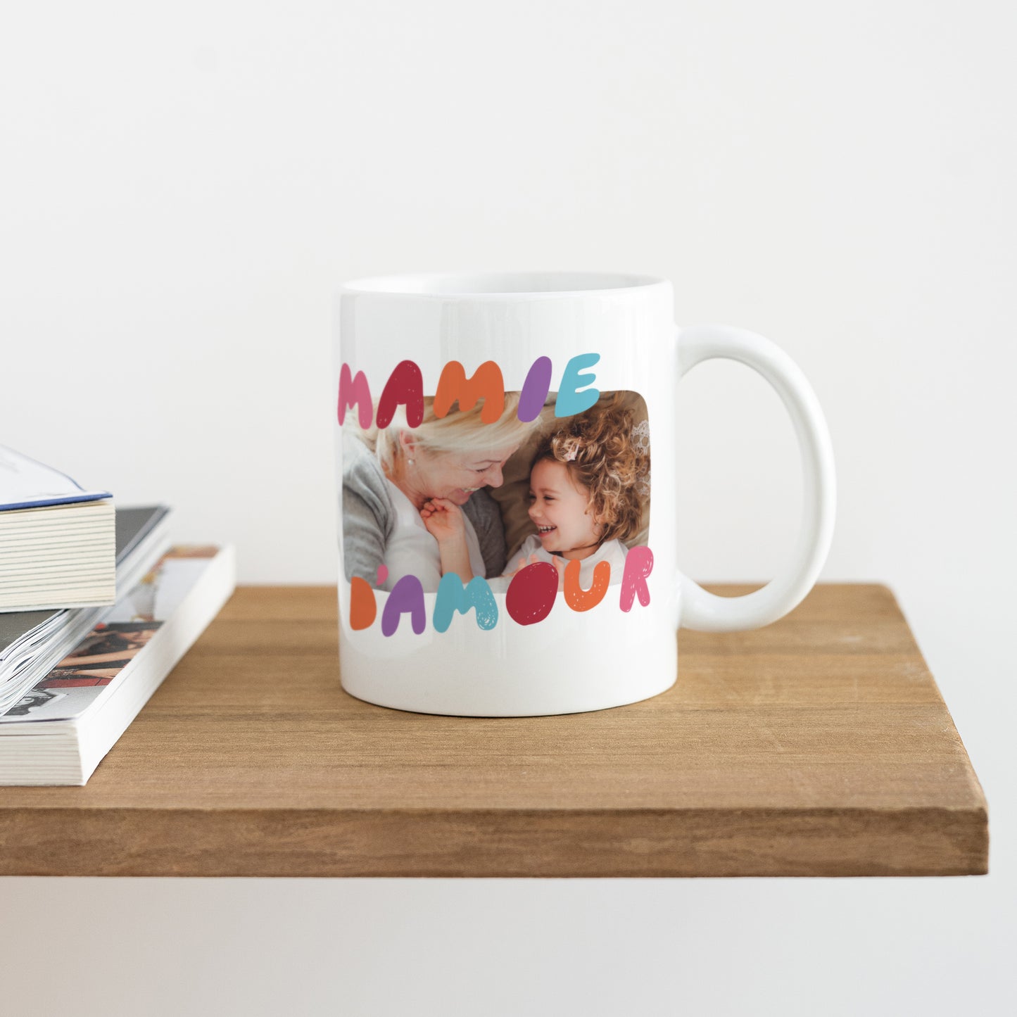 Mug Blanc Ma Mamie d'amour photo N° 4