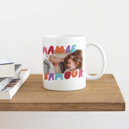 Mug Blanc Ma Mamie d'amour photo N° 4