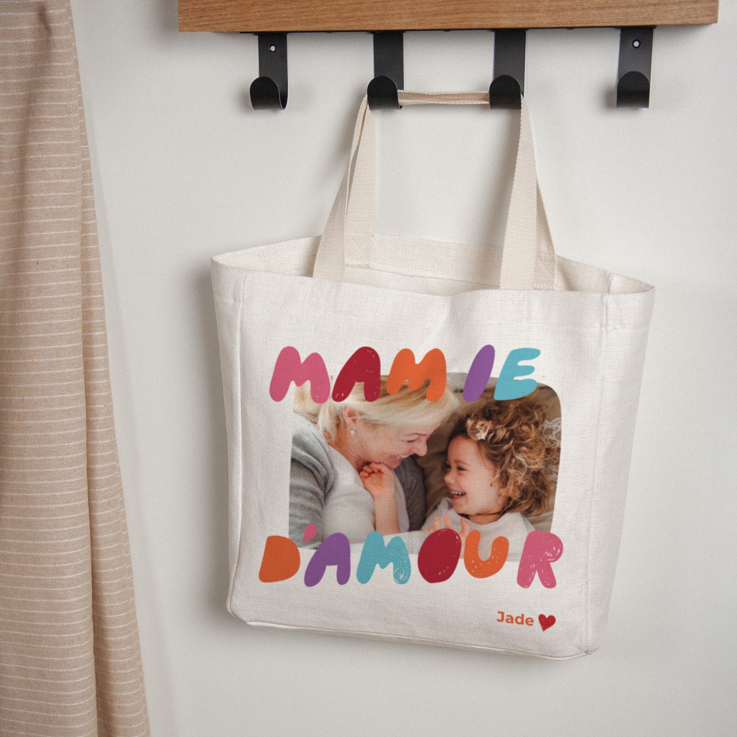 Tote bag Anse en toile Ma Mamie d'amour photo N° 1