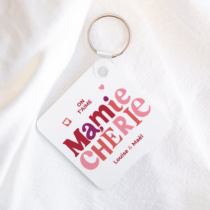 Porte-clés Carré Ma Mamie chérie photo N° 1