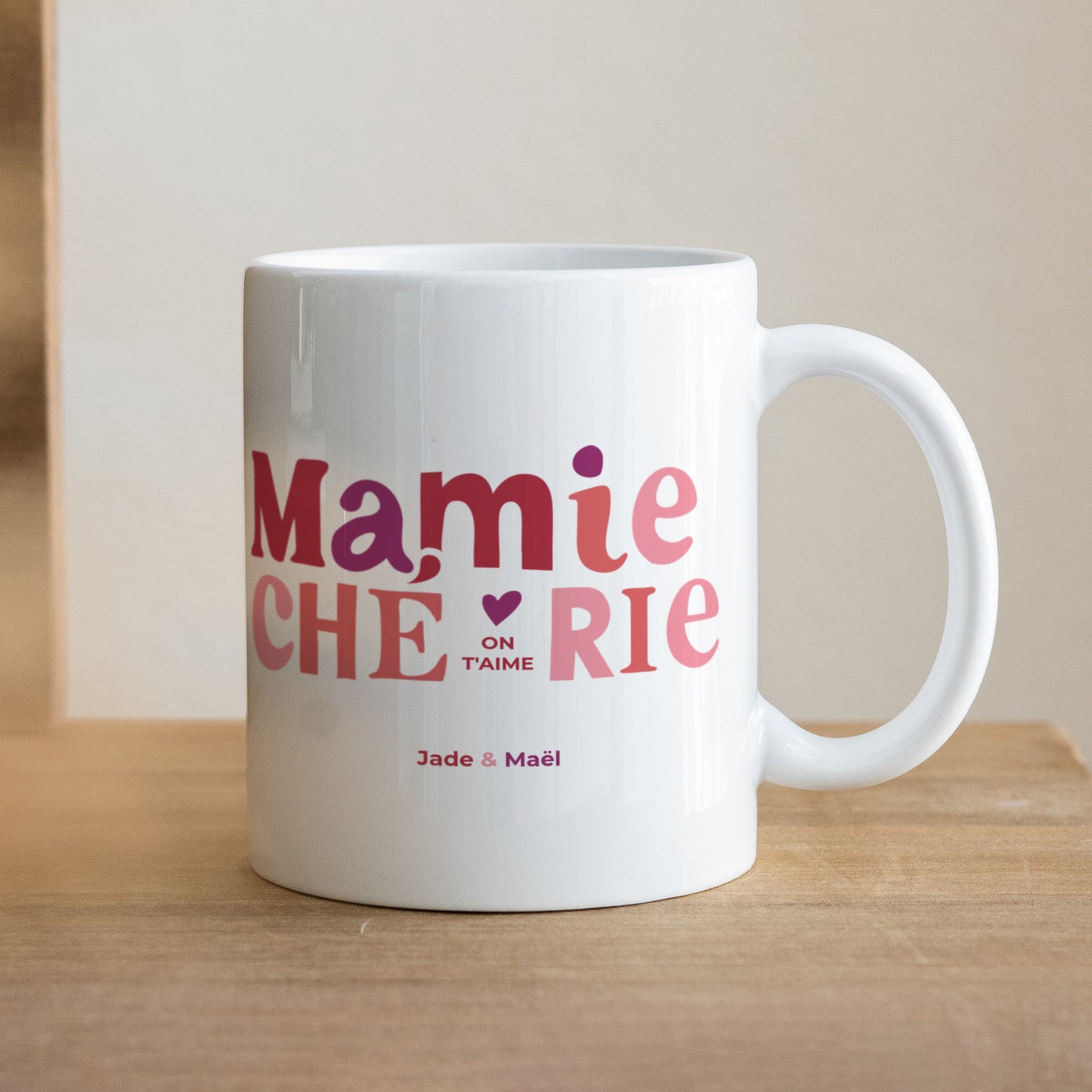 Mug Blanc Ma Mamie chérie photo N° 1