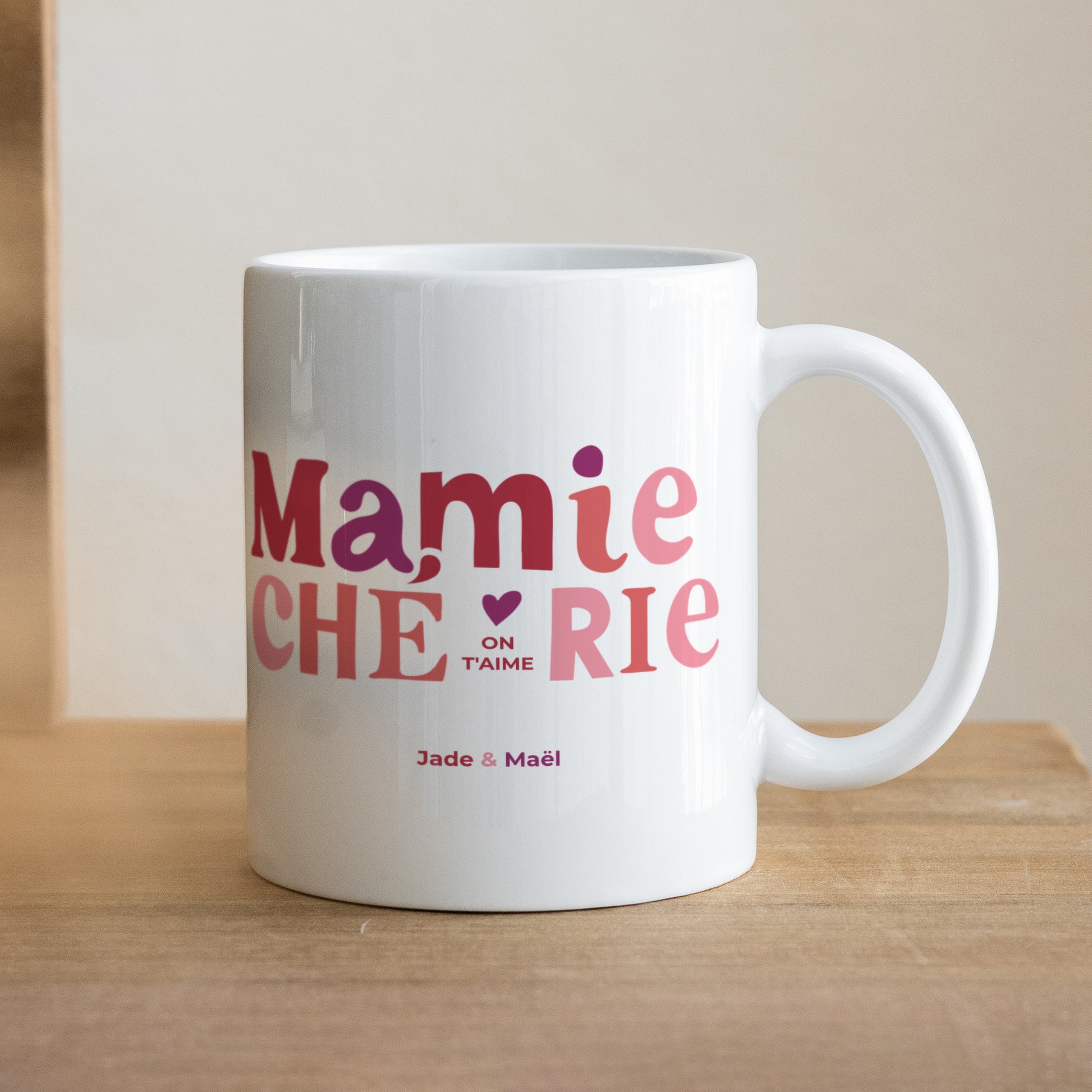 Mug Blanc Ma Mamie chérie photo N° 1
