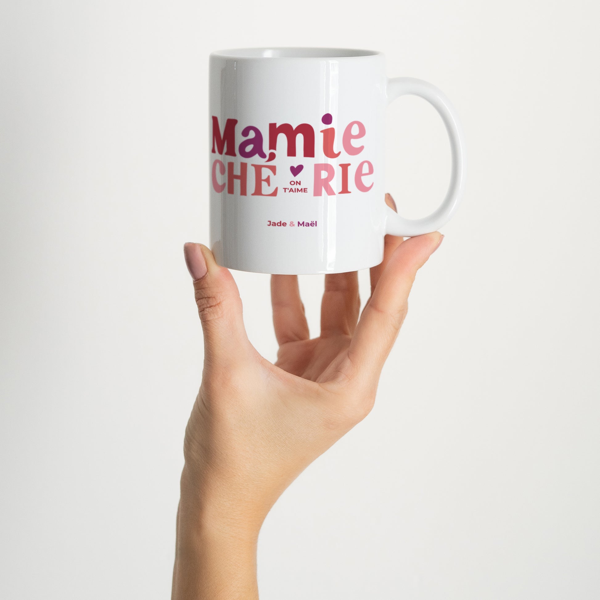 Mug Blanc Ma Mamie chérie photo N° 2