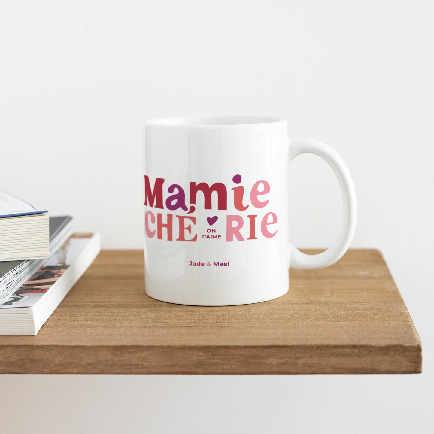 Mug Blanc Ma Mamie chérie photo N° 4