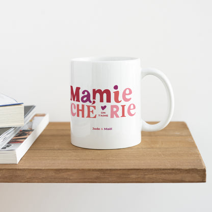 Mug Blanc Ma Mamie chérie photo N° 4