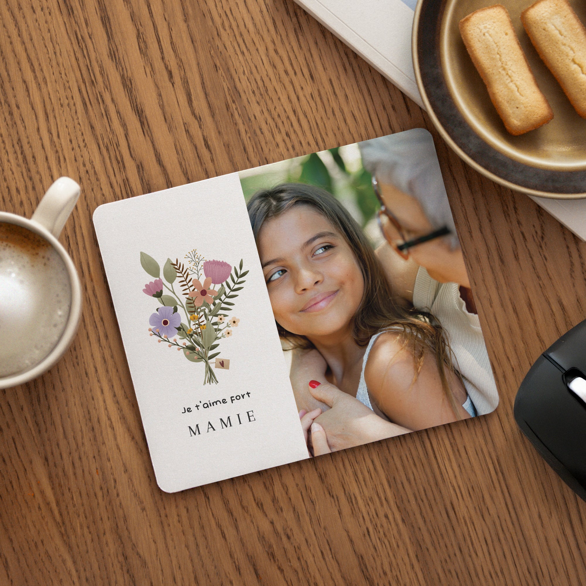 Tapis de souris Rectangle Grand-mère pour la vie photo N° 1