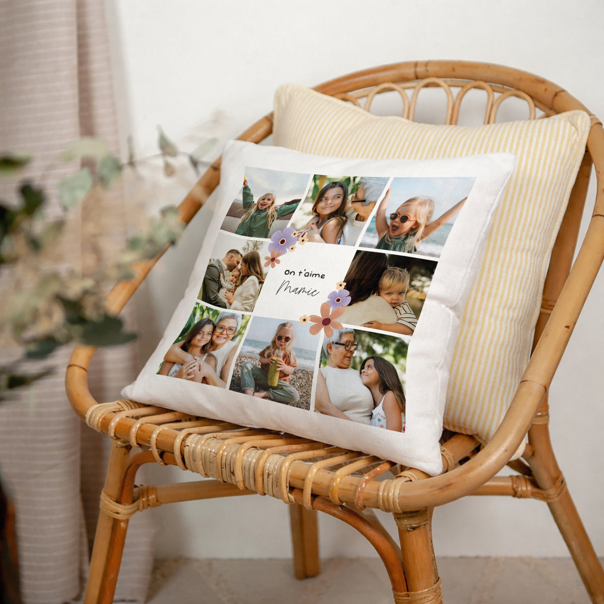 Coussin Beige naturel Grand-mère pour la vie photo N° 2