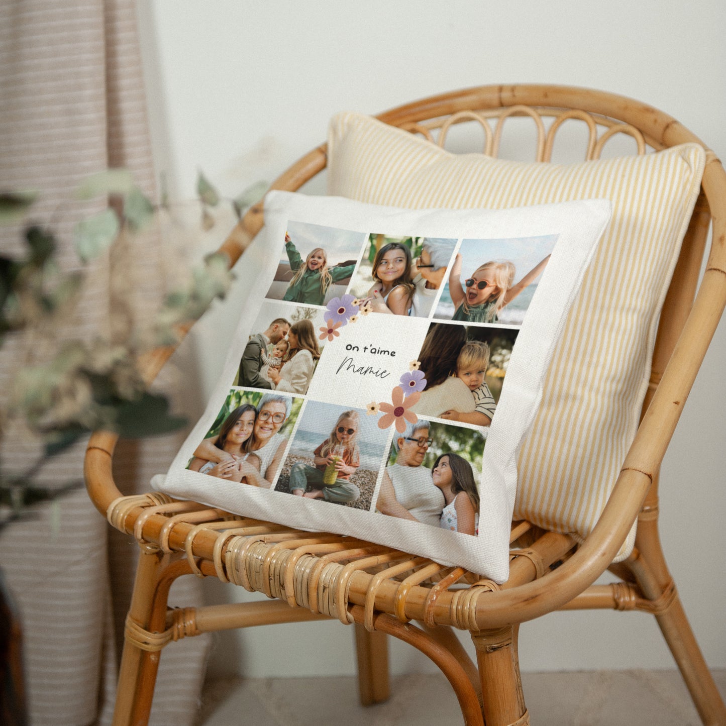 Coussin Beige naturel Grand-mère pour la vie photo N° 2