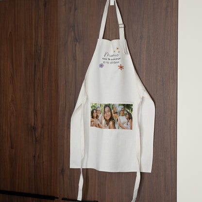 Tablier adulte Beige naturel Grand-mère pour la vie photo N° 2