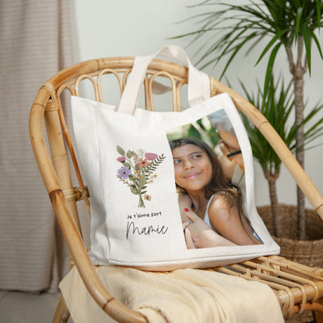 Tote bag Anse en toile Grand-mère pour la vie