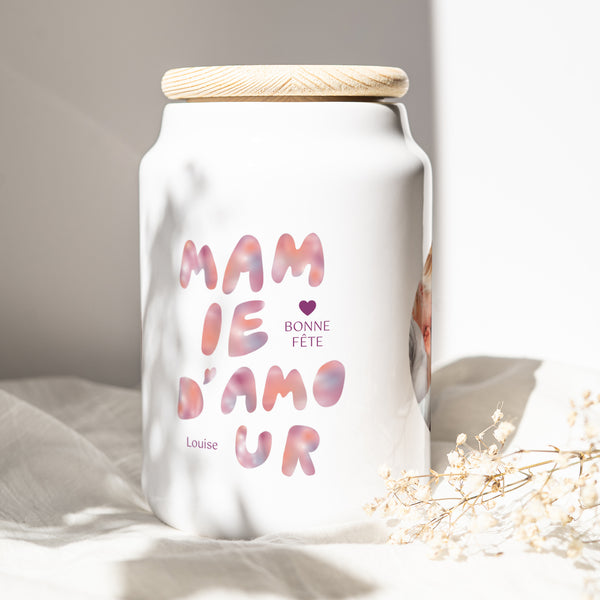 Pot en céramique 65 cl Mamie sunrise photo