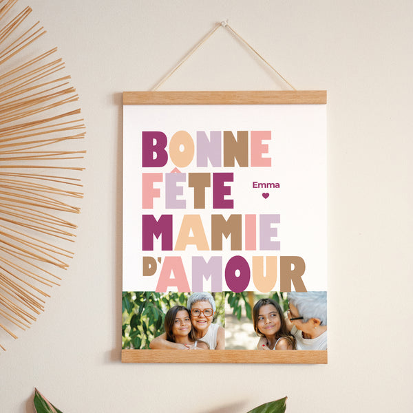 Affiche Portrait 30 x 40 cm Loving Mamie photo