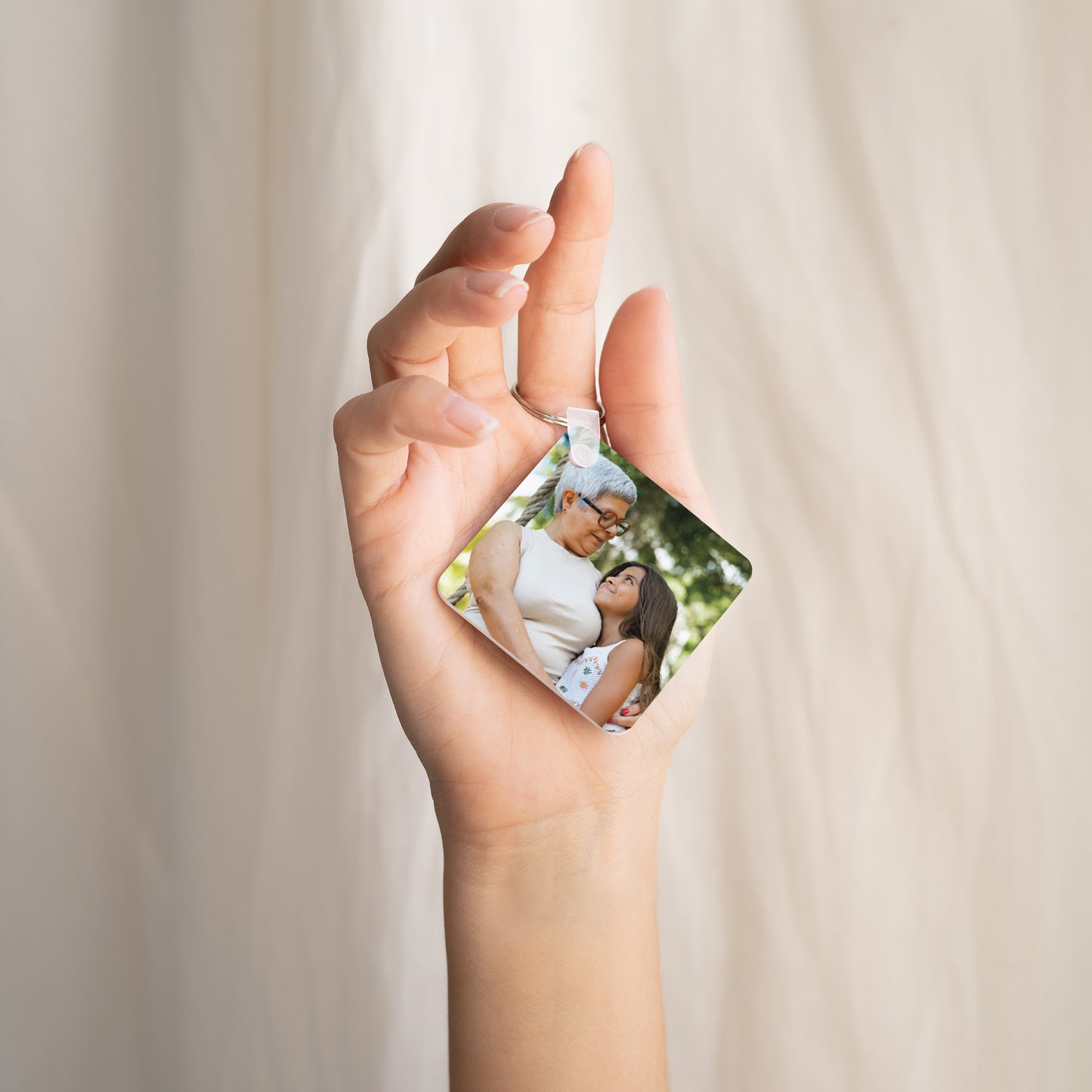 Porte-clés Carré Loving Mamie photo N° 2