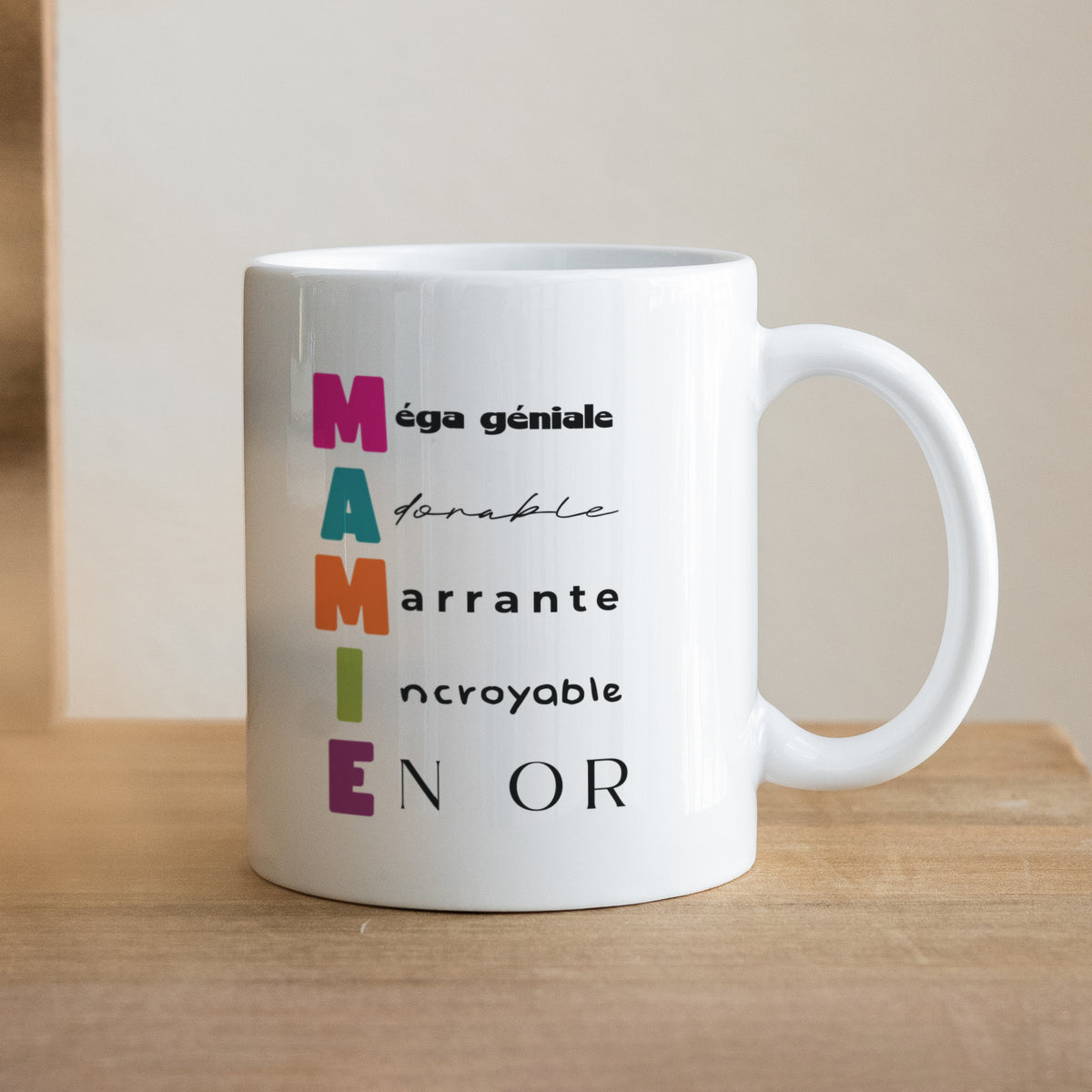 Mug Blanc Signature Mamie photo N° 1