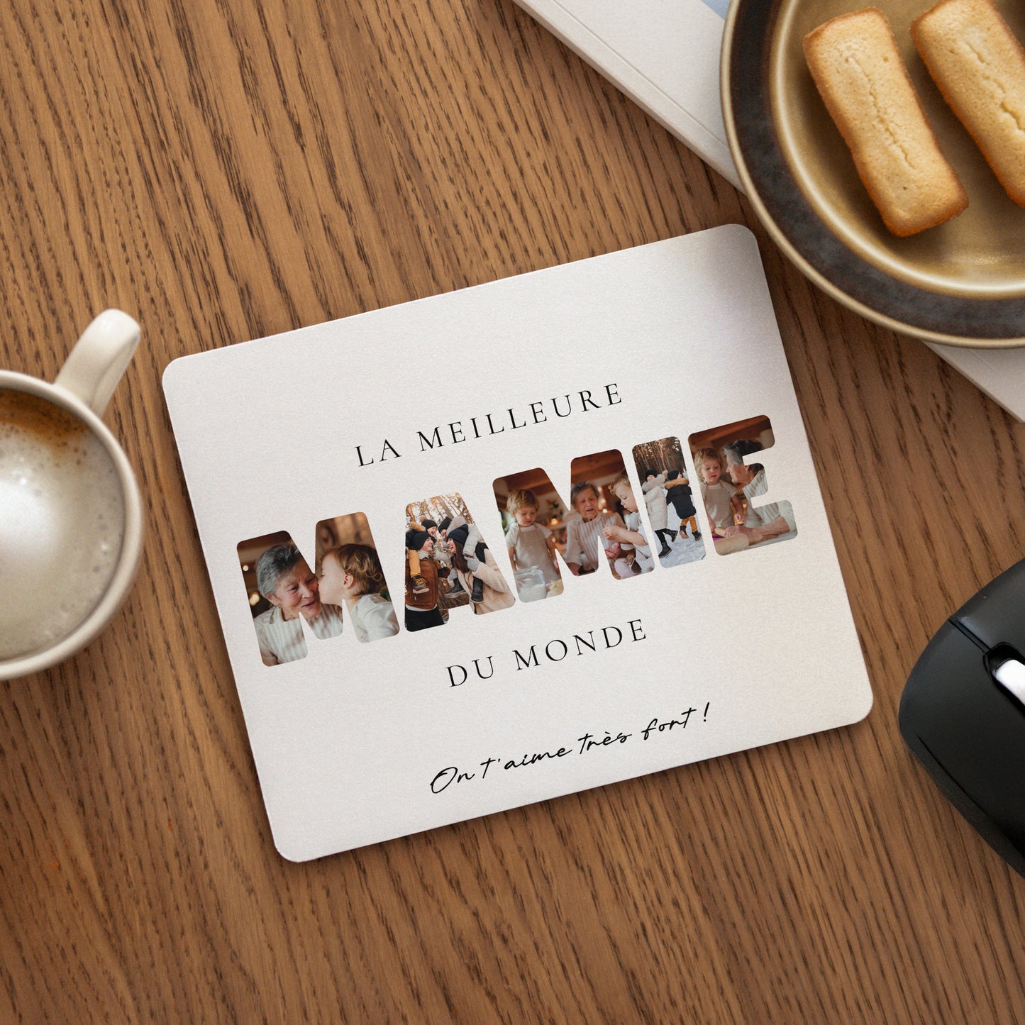 Tapis de souris Rectangle Mamie au Top photo N° 1