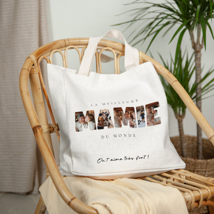 Tote bag Anse en toile Mamie au Top photo N° 2