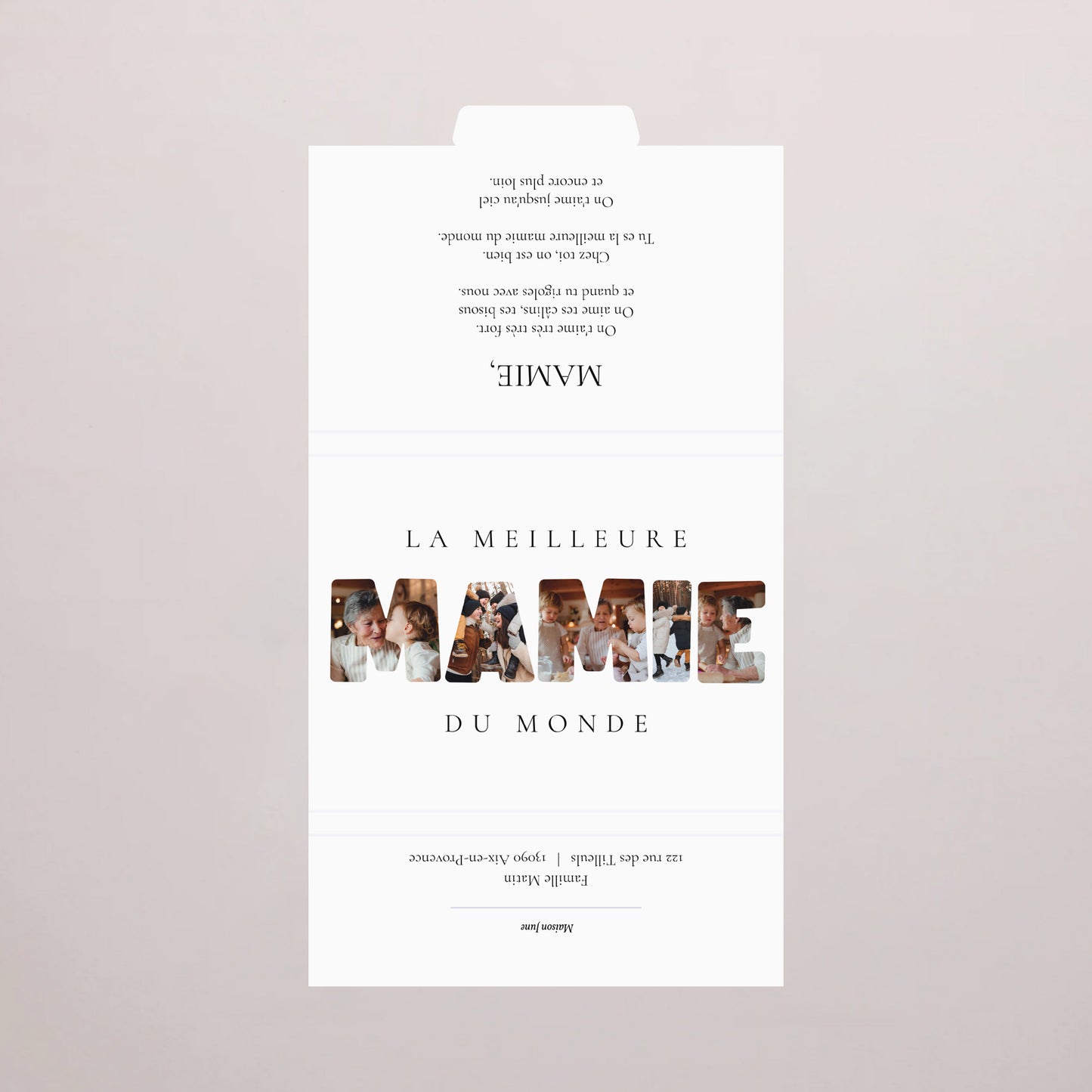 Boite chocolat personnalisée 6 chocolats Mamie au Top photo N° 3