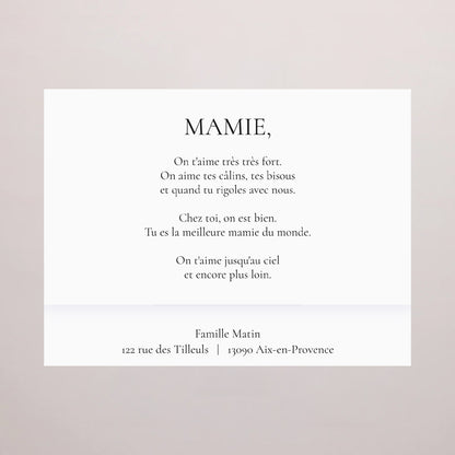 Boite chocolat personnalisée 6 chocolats Mamie au Top photo N° 4