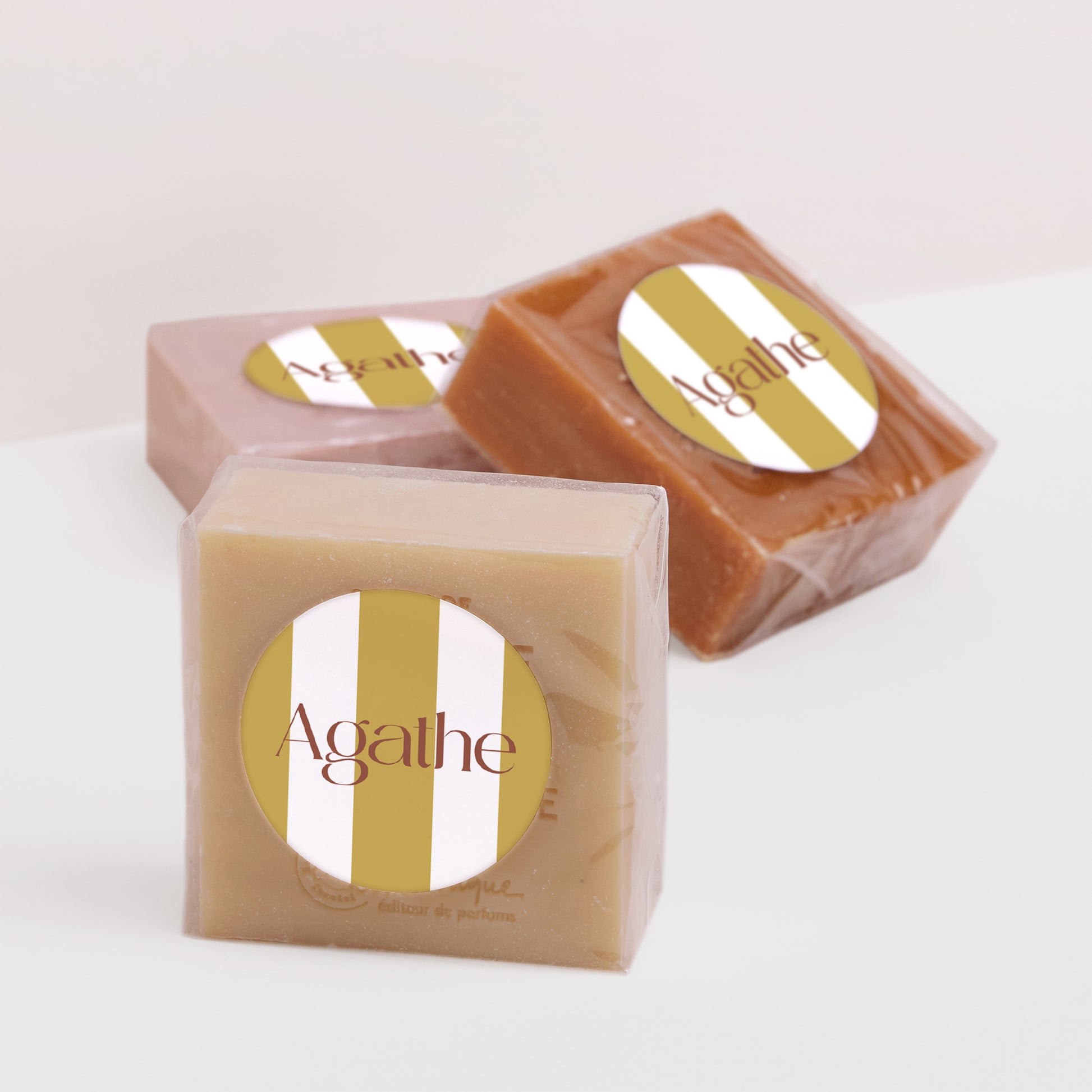 Sticker Naissance Rond Rayures Tendres photo N° 2