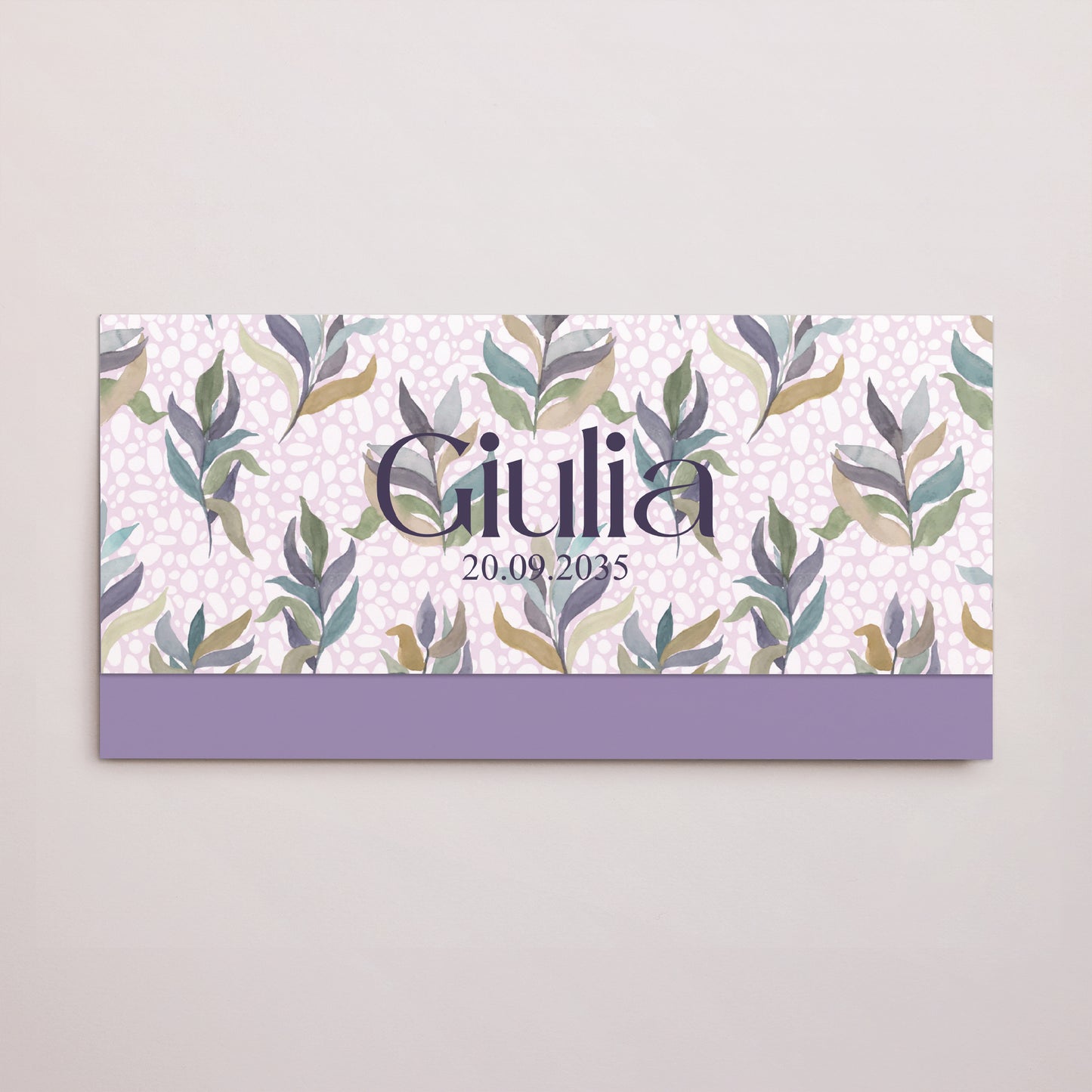 Faire-part Naissance pochette rectangle, 2 cartes Fior di Vita photo N° 1