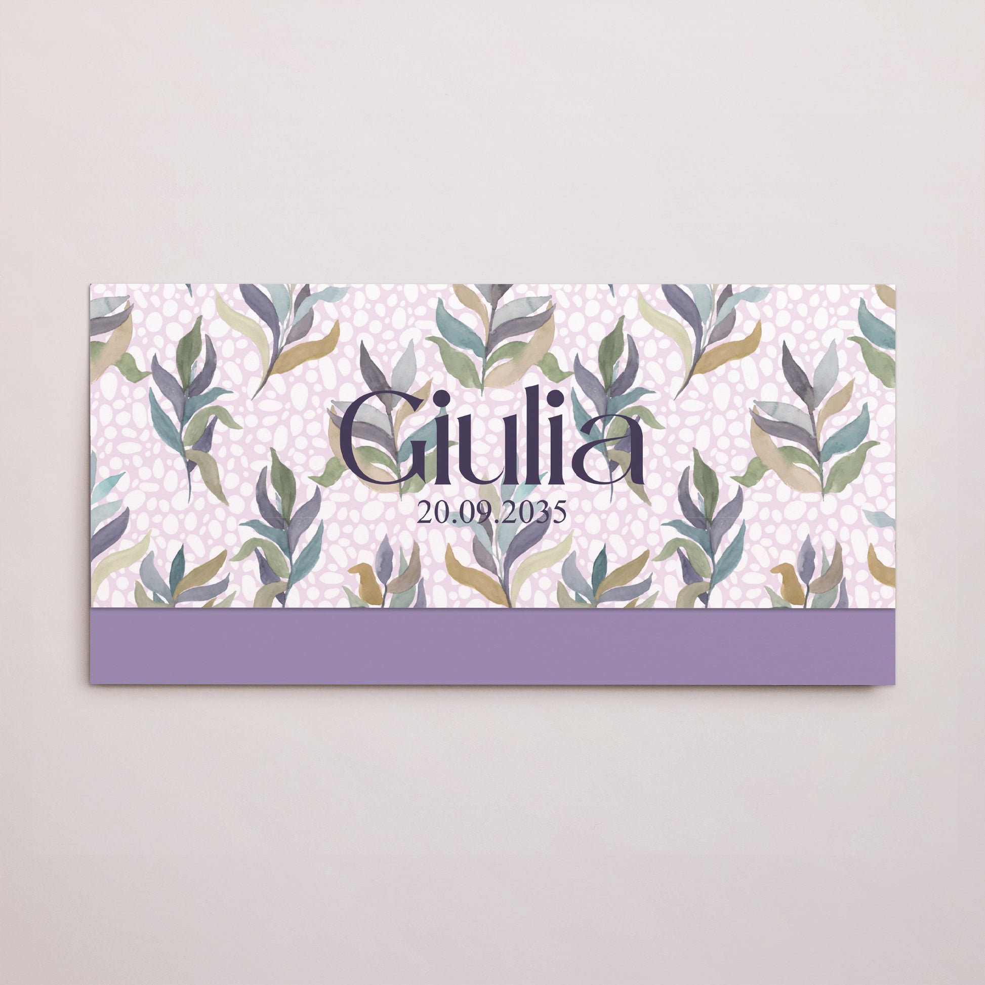 Faire-part Naissance pochette rectangle, 2 cartes Fior di Vita photo N° 1