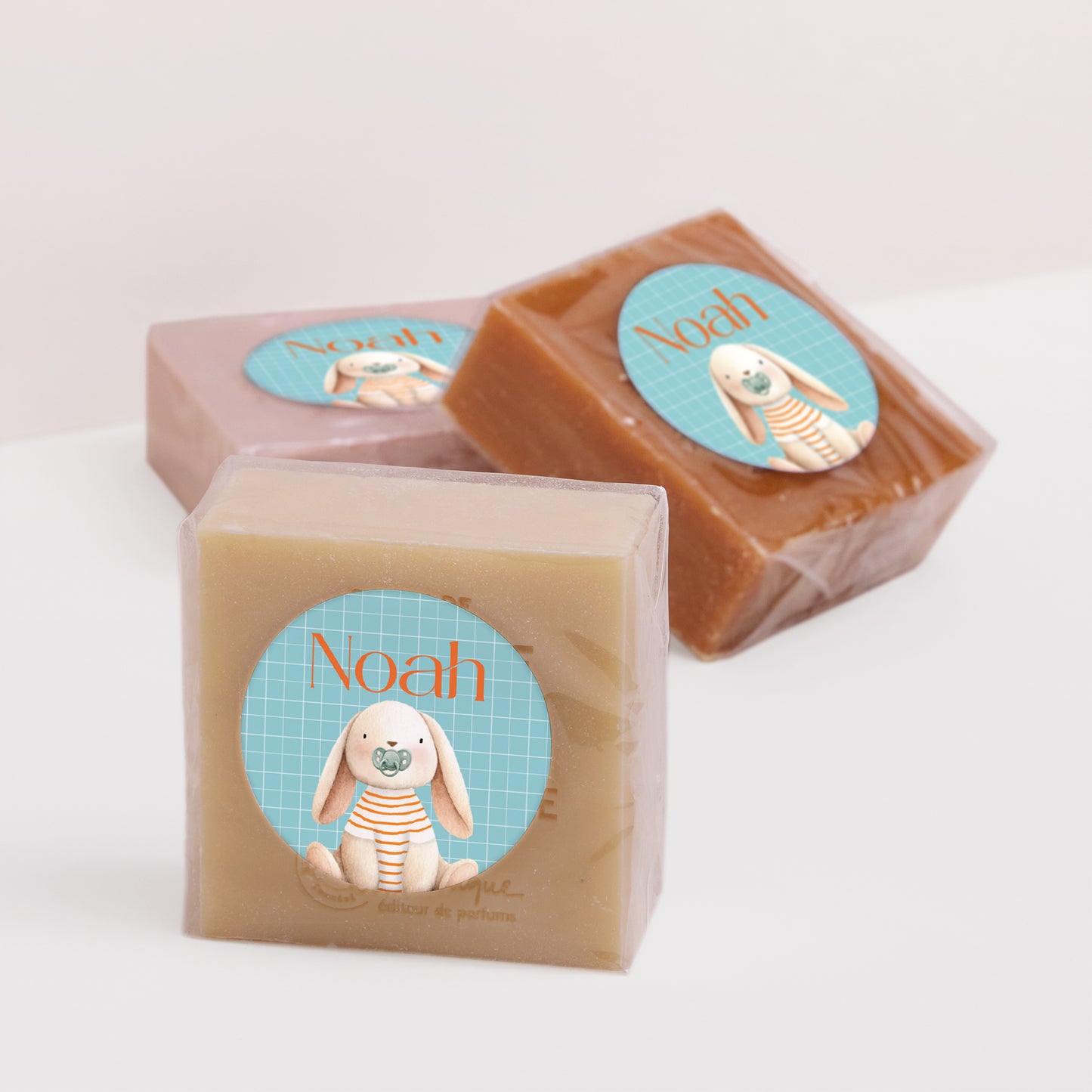 Sticker Naissance Rond Tendre Lapinou photo N° 2