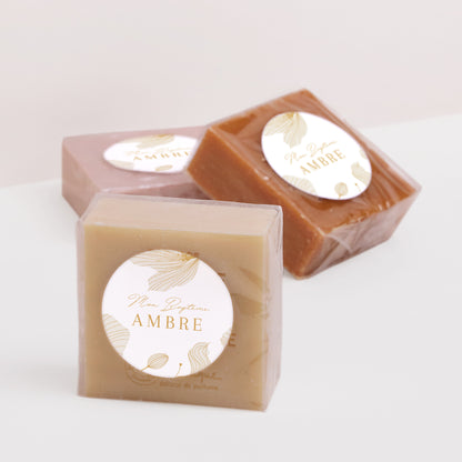 Sticker Baptême Rond Éclats du Jardin Sacré photo N° 2