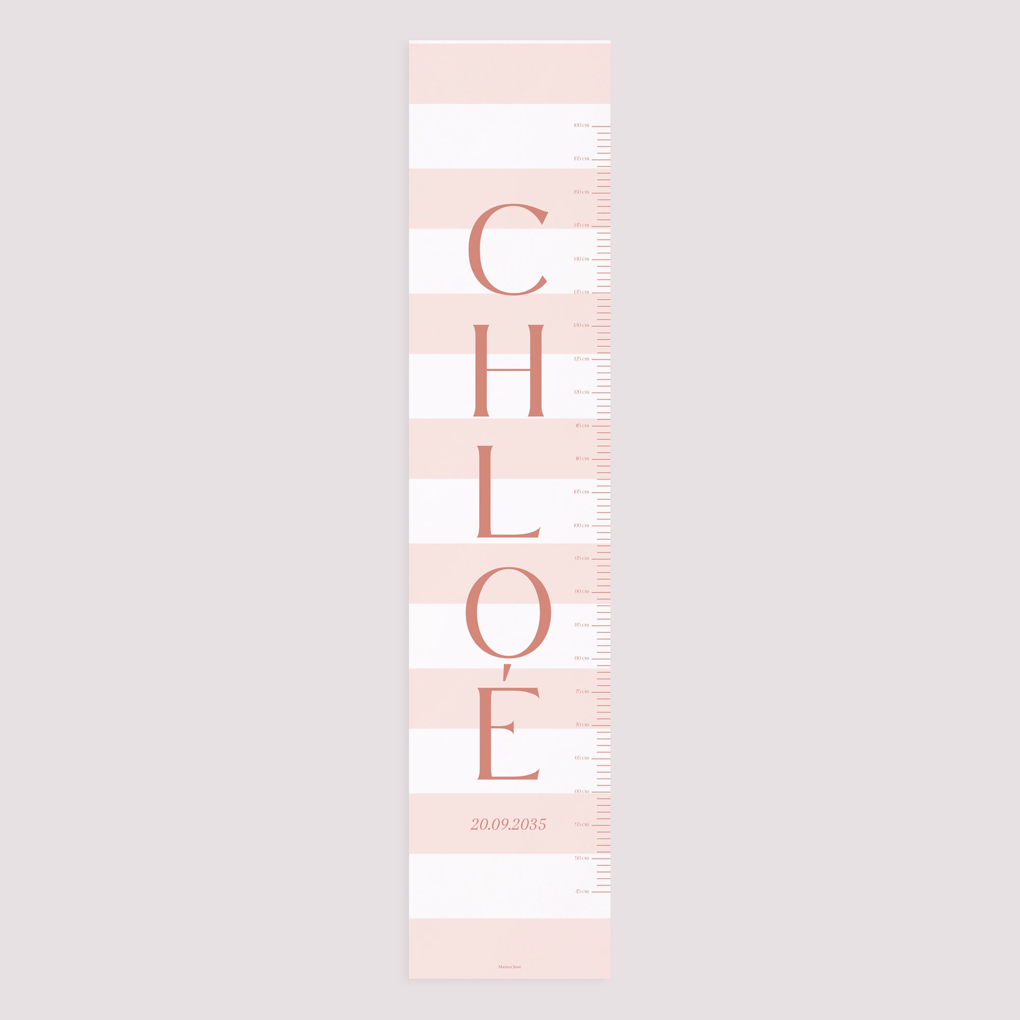 Toise Naissance Papier La vie en rose photo N° 5