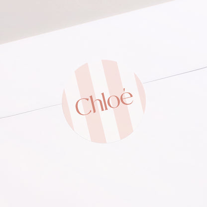 Sticker Naissance Rond La vie en rose photo N° 1