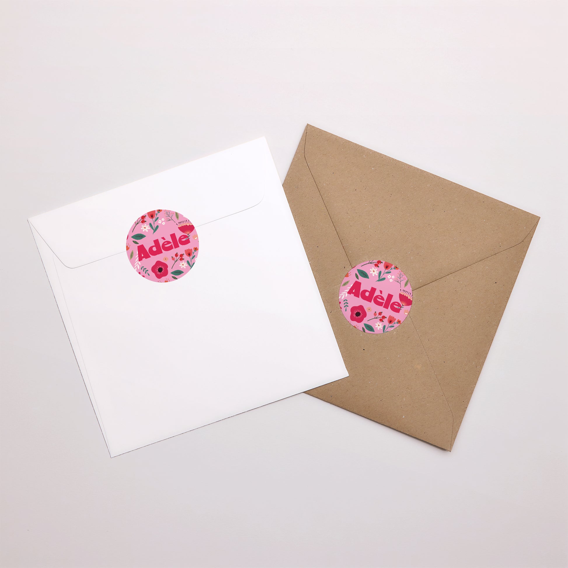 Sticker Naissance Rond Blooming Love photo N° 3