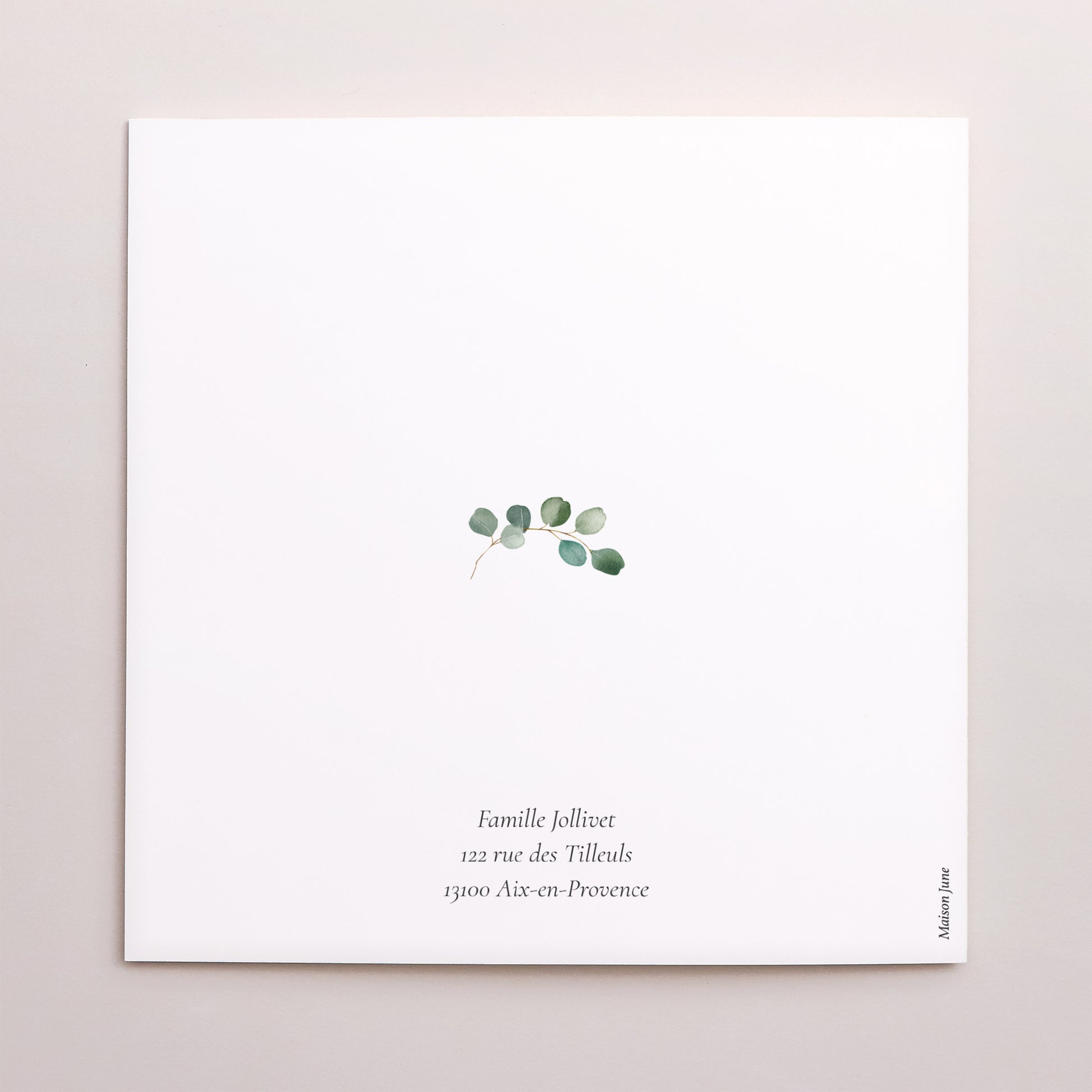 Faire-part Communion Carré double volet Chemin de Lumière photo N° 3