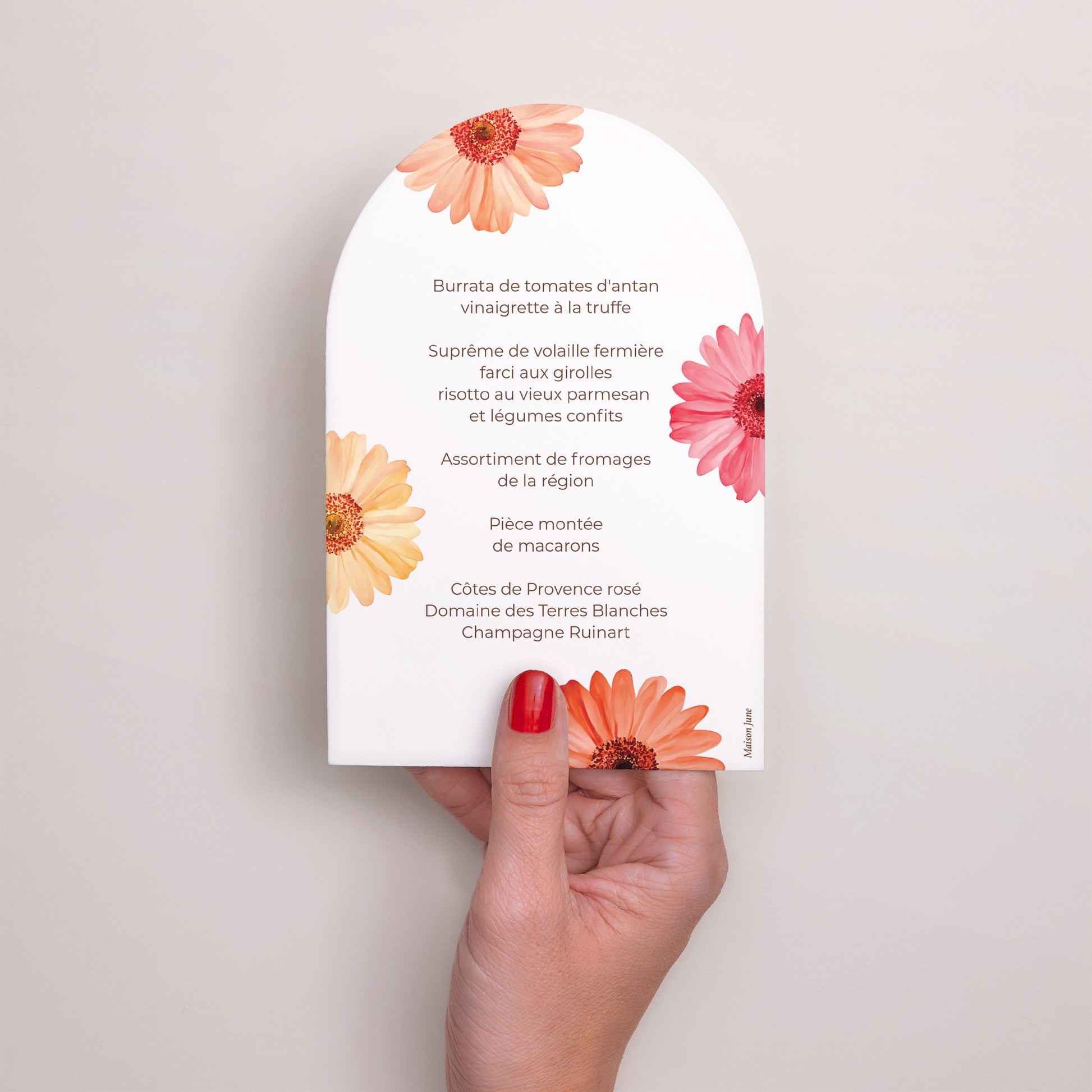 Menu Communion Arche Pétales de Lumière photo N° 3