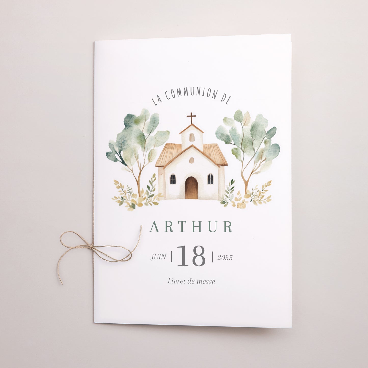 Livret de messe Communion Double volet La Maison de Lumière photo N° 1