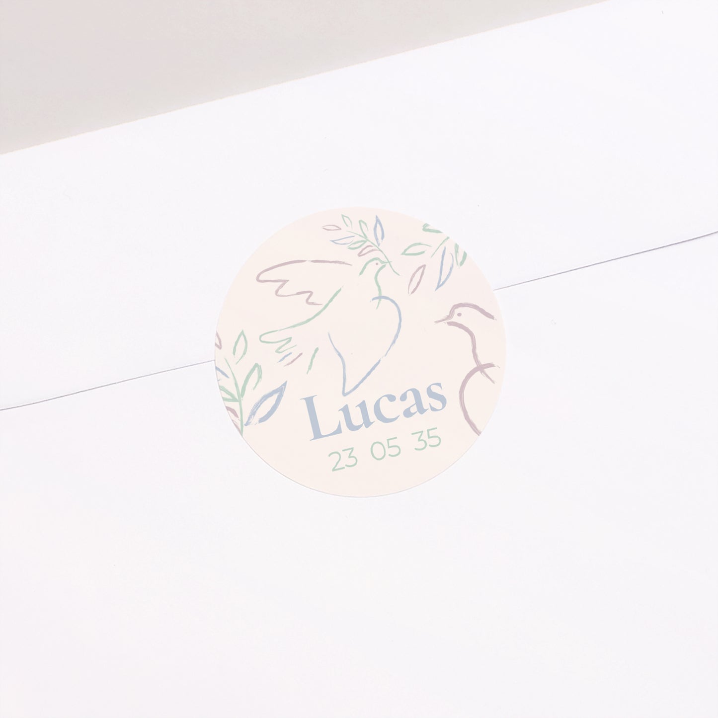 Sticker Communion Rond La Promesse Céleste photo N° 1