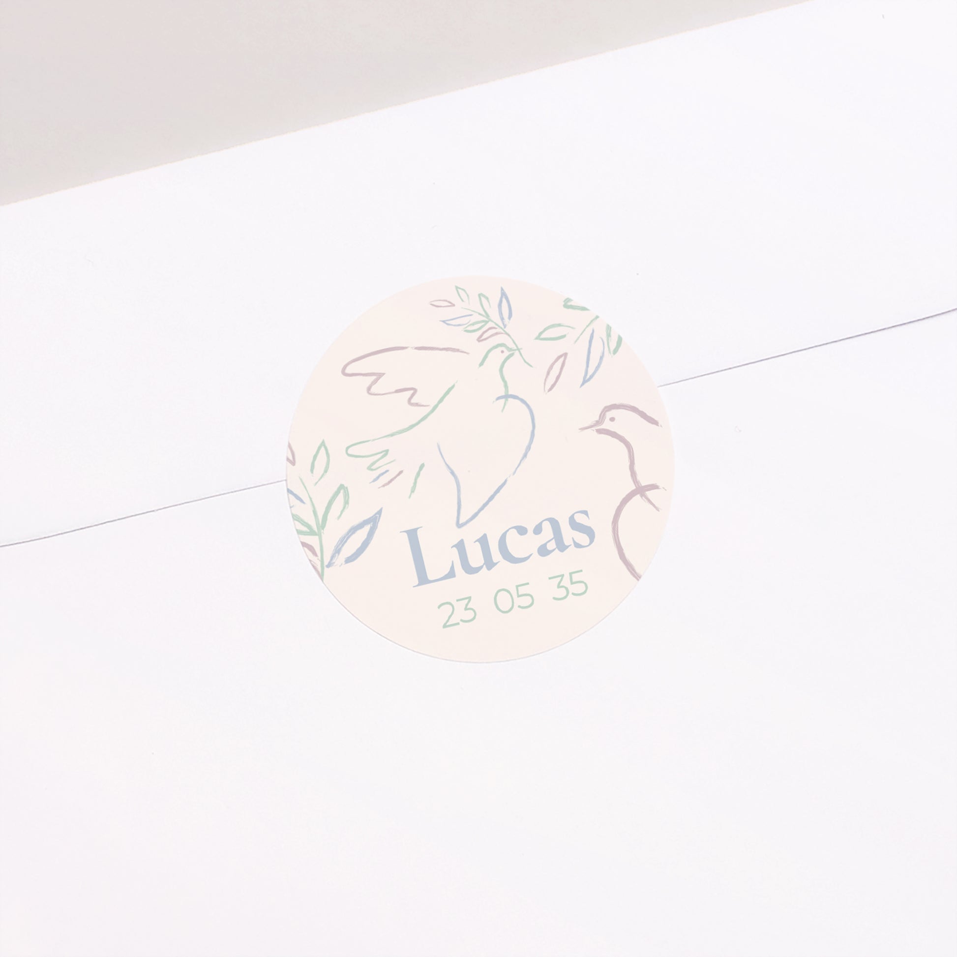 Sticker Communion Rond La Promesse Céleste photo N° 1
