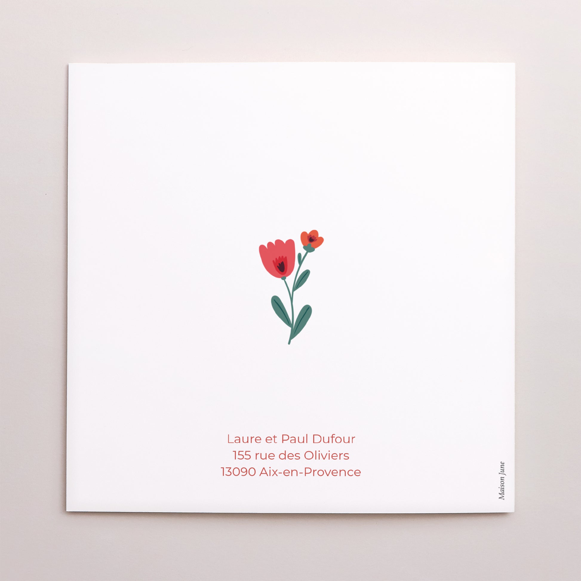 Faire-part Communion Carré double volet Sublime Instant photo N° 3